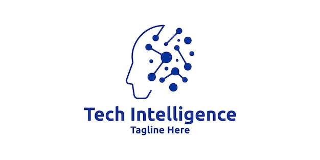 moderne technologie intelligentie logo ontwerp logo ontwerp sjabloon symbool icoon creatief idee