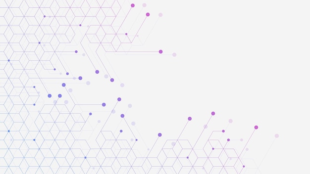 Moderne technologie lijnen en punten verbinding Abstracte geometrische achtergrond digitale wetenschap concept