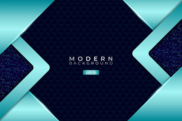 Moderne technologieachtergrond overlapt futuristisch 3D glanzend lichtblauw met glitter
