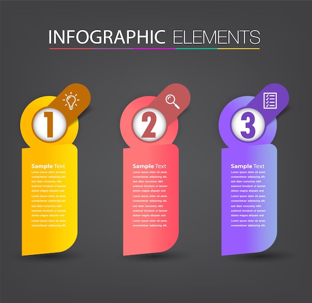 moderne tekstvak sjabloon infographics banner