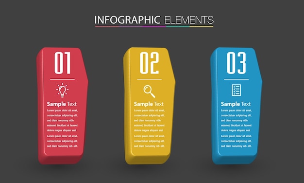 Moderne tekstvak sjabloon infographics banner