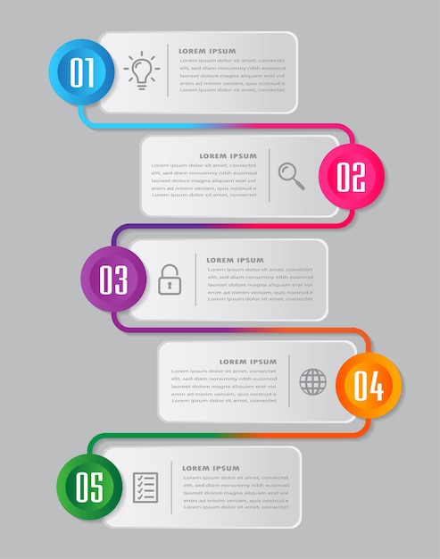 moderne tekstvak sjabloon infographics banner