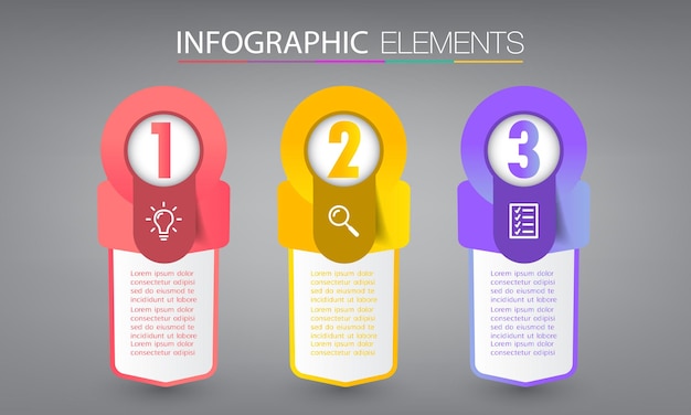 moderne tekstvaksjabloon, infographicsbanner