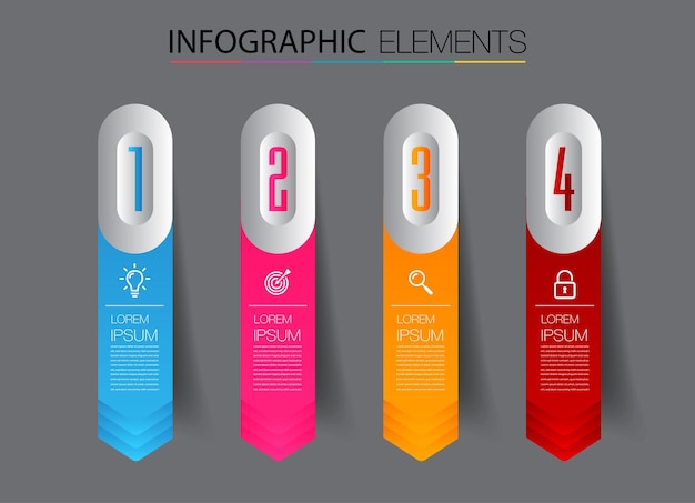 moderne tijdlijn tekstvak sjabloon infographics banner