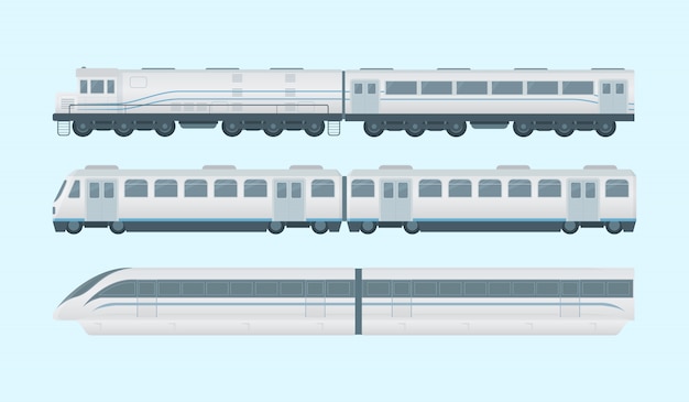 Vector moderne treininzameling