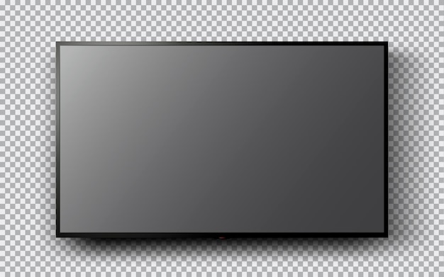 Vector moderne tv met een wit scherm