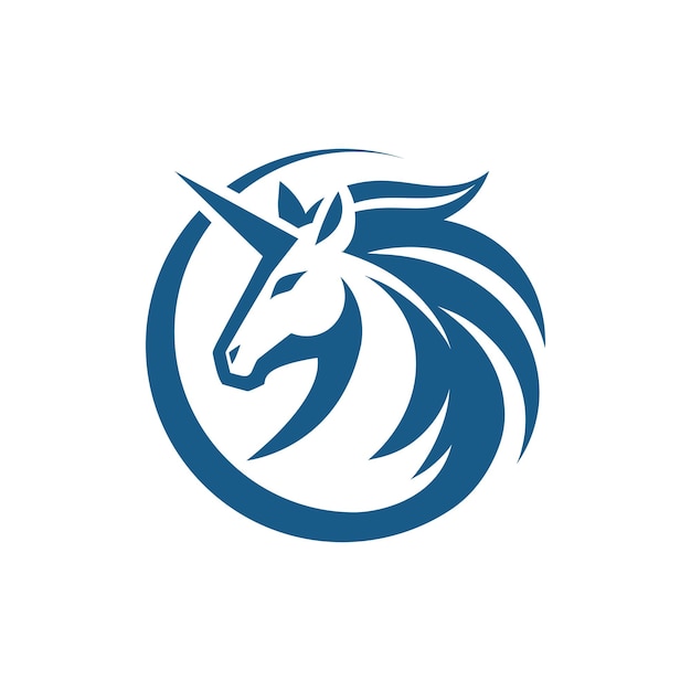 Vector moderne unicorn logo