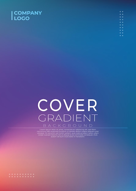 Moderne vector Abstract Gradient Covers voor dynamische achtergronden sjabloon