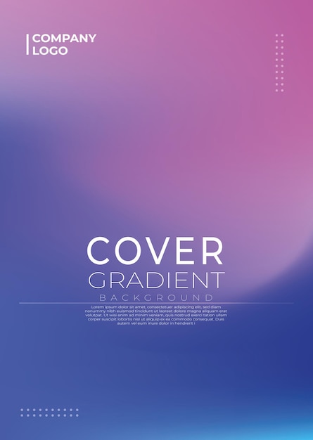 Moderne vector Abstract Gradient Covers voor dynamische achtergronden sjabloon