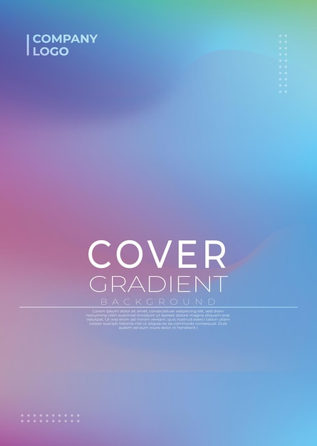 Moderne vector Abstract Gradient Covers voor dynamische achtergronden sjabloon