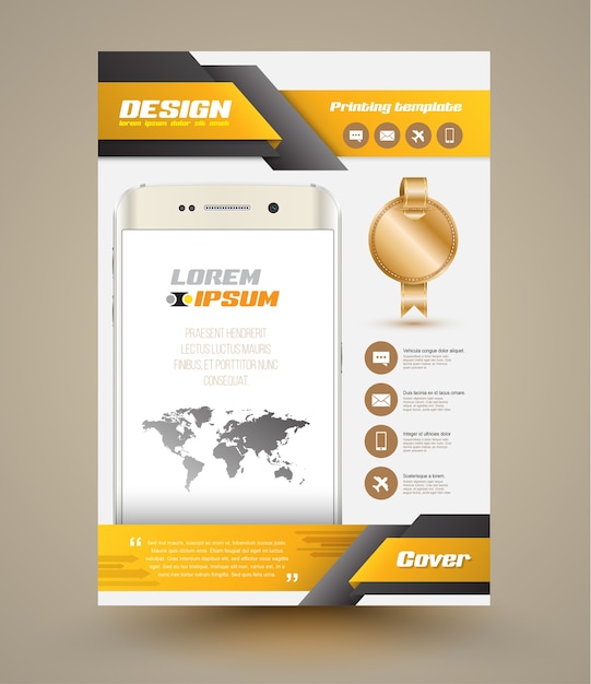 Moderne vector abstracte brochure