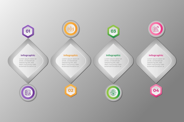Moderne vector bedrijfspresentatie statistische infografische ontwerp