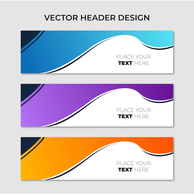 Moderne Vector Design Banner voor Web Templates