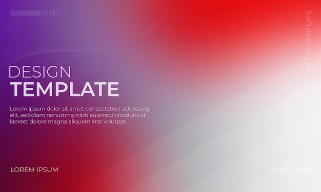 Moderne Vector Gradient Grainy Texture met rode grijze en lavendel tinten
