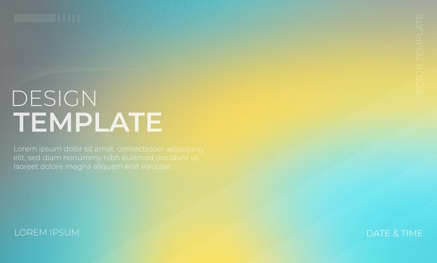 Moderne Vector Gradient Texture met Gele Grijze en Cyan Kleuren