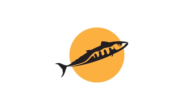 Moderne vis barracuda logo ontwerp vector pictogram symbool illustratie