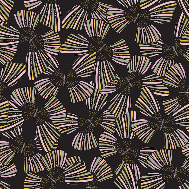 Moderne vlinder vleugel naadloze patroon vector illustratie ontwerp voor mode stof textiel behang dekking web inwikkeling en alle prints