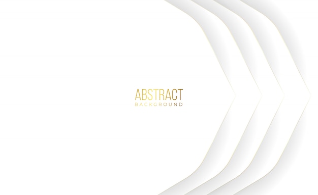 Moderne witte gouden abstracte achtergrond
