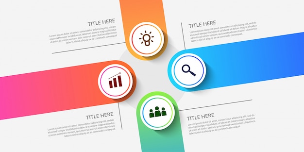 Moderne workflow infographic sjabloon, grafisch bedrijfsproces met meerdere opties