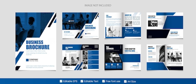 Moderne zakelijke brochure sjabloon