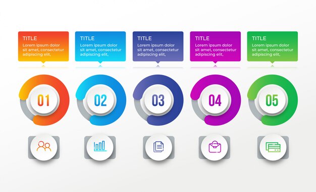 Moderne zakelijke infographic