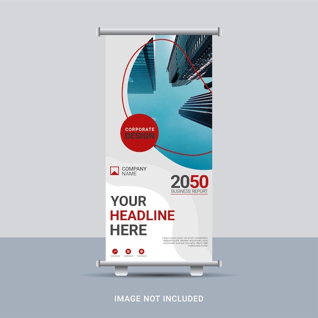 Moderne zakelijke roll-up banner