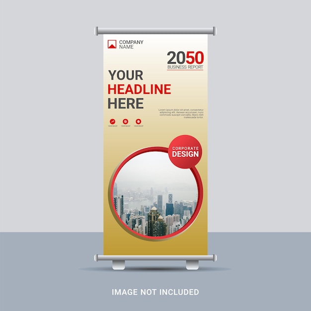 Moderne zakelijke roll-up banner