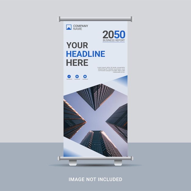 Moderne zakelijke roll-up banner