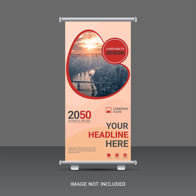 Vector moderne zakelijke roll-up banner