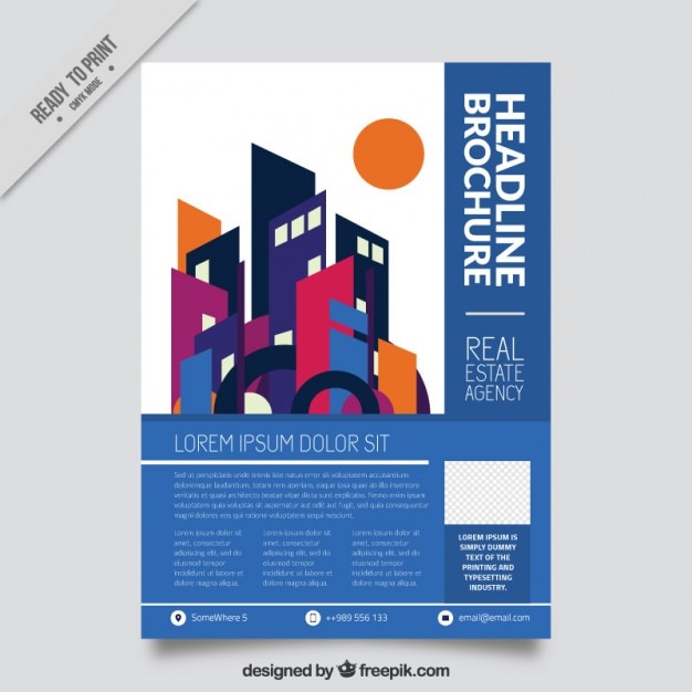 Modernist real estate brochure