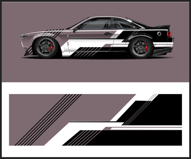 Modernstyle car wrap Livery design