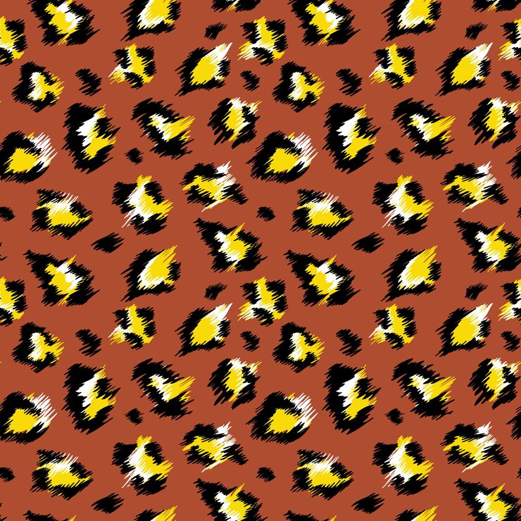 Vector modieus luipaard naadloos patroon. gestileerde gevlekte luipaardhuid achtergrond voor mode, print, behang, stof. vector illustratie