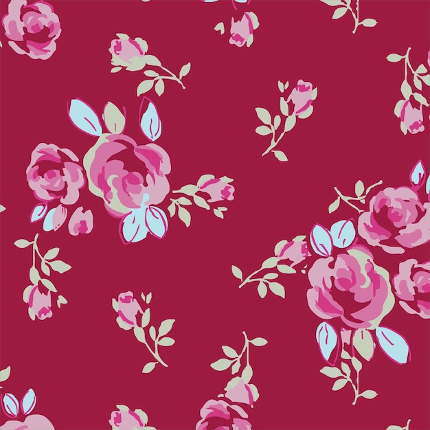 Modieus patroon in kleine bloemen. Florale achtergrond voor textiel. Liberty-stijl.