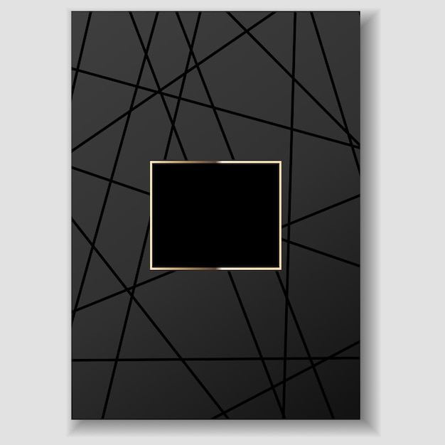 Modieuze luxe geometrisch patroon omslagontwerp poster, print voor brochure, notebook sjabloon