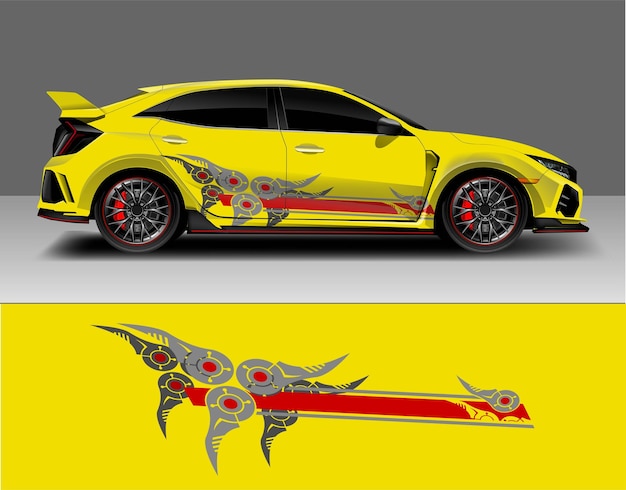 modify Motorcycle. Racing Vehicle Graphic kit isolated vector design race Elegant stripes modern