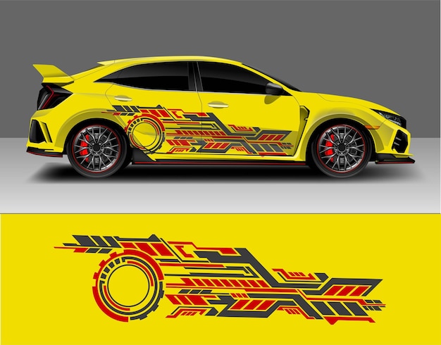 Modify motorcycle. racing vehicle graphic kit isolated vector design race elegant stripes modern