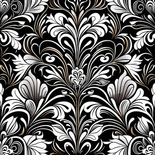 modren luxury pattern outline seamless detail black white illustration vector illustration