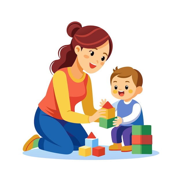 Moeder en baby speciale emotionele dagelijkse momenten vector illustratie