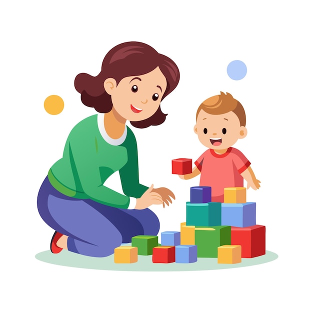 Moeder en baby speciale emotionele dagelijkse momenten vector illustratie