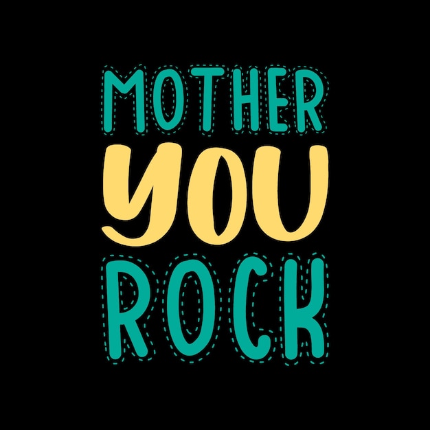 moeder je rockt typografie belettering