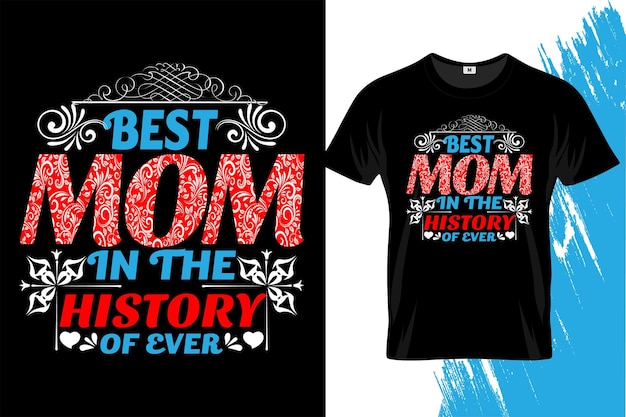 Moeder t-shirt of moederdag t-shirt of schattig mummie of typografie t-shirt of beste moeder t-shirt