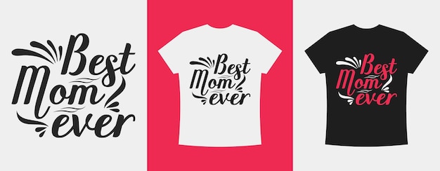 Vector moeder tshirt of mather's day tshirt design vector template