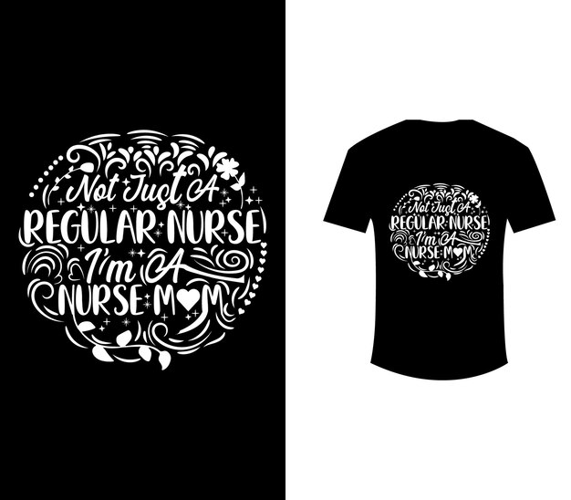 Moeder typografie t-shirtontwerp