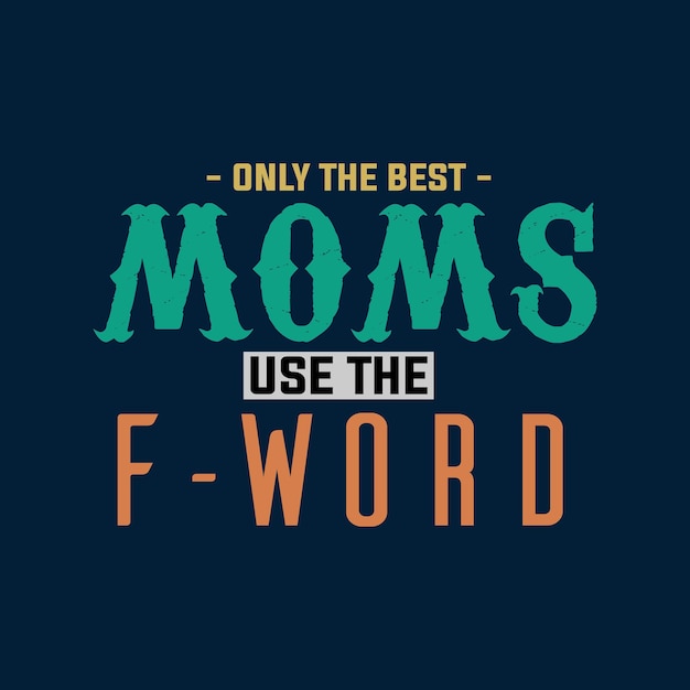 Moeder typografie T-shirtontwerp