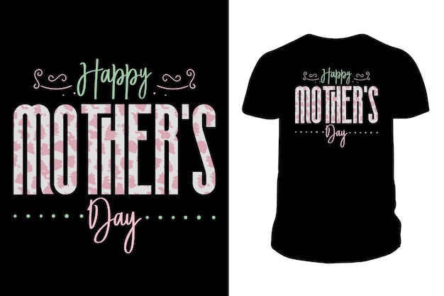 Moederdag T-shirt ontwerp moeder illustratie Premium Vector