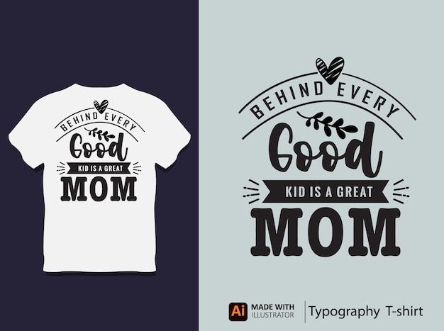 moederdag typografie t-shirt ontwerp met vector