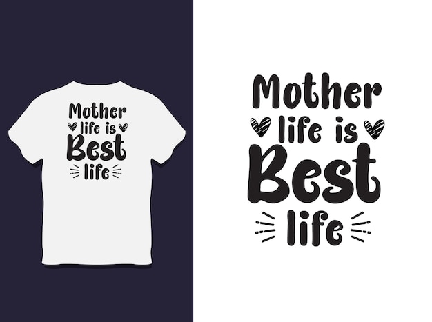 moederdag typografie t-shirt ontwerp met vector