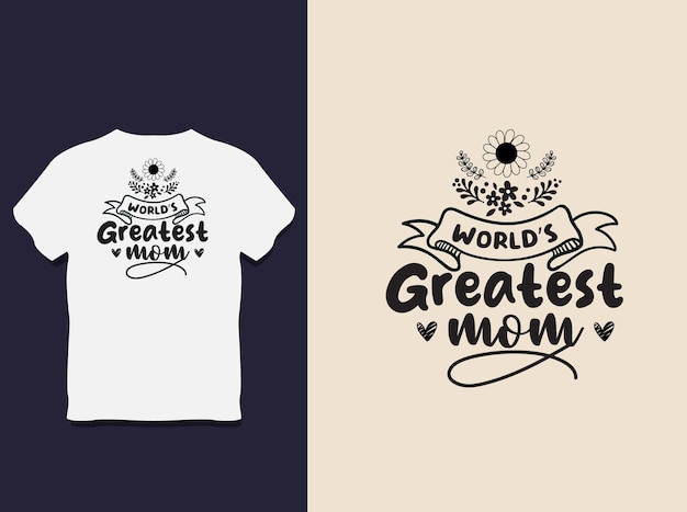 moederdag typografie t-shirt ontwerp met vector