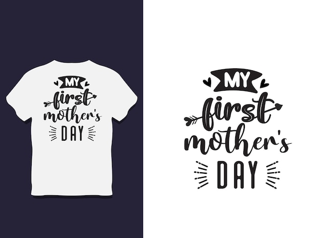 moederdag typografie t-shirt ontwerp met vector