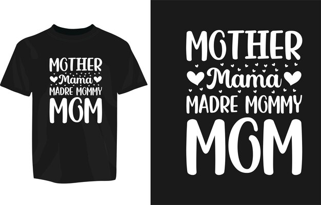 Moederdag typografie t-shirt ontwerpsjabloon, moederdag t-shirt ontwerp typografie